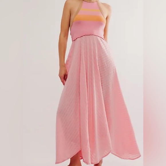 Free People Dresses & Skirts - Free People Pink Maxi Dress NWOT.***has a call out***